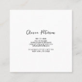 名刺(金ゴールド背景) スクエア名刺 (裏面)