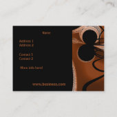 名刺(銅)抽象芸術(黒) 2 名刺 (裏面)
