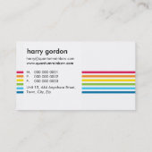 名刺：：雨垂れストライプ1 名刺 (裏面)