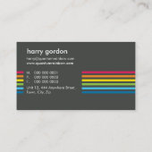 名刺::雨垂れストライプ3 名刺 (裏面)