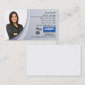 名刺: 青い写真 名刺 (正面/裏面)