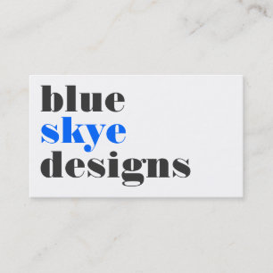 名刺>青いskye [青: 木炭] 名刺