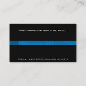 名刺:: 青及び緑ガラスのモダン 名刺 (裏面)