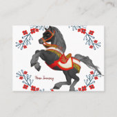 名刺、馬トレーニング 名刺 (正面)