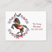 名刺、馬トレーニング 名刺 (裏面)