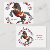 名刺、馬トレーニング 名刺 (正面/裏面)