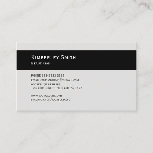 名刺、髪、美しい写真のカスタマイズ可能 名刺 (正面)