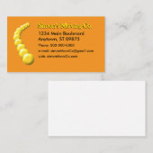 名刺 – 黄色いボールの曲線 (正面/裏面)