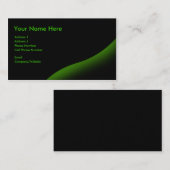 名刺-黒緑の渦巻 名刺 (正面/裏面)