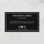 名刺（黒） 名刺 (裏面)