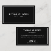 名刺（黒） 名刺 (正面/裏面)
