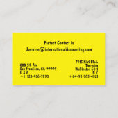 名刺（黒） 名刺 (裏面)