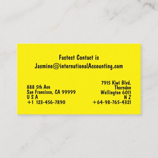 名刺（黒） 名刺 (裏面)