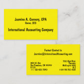 名刺（黒） 名刺 (正面/裏面)