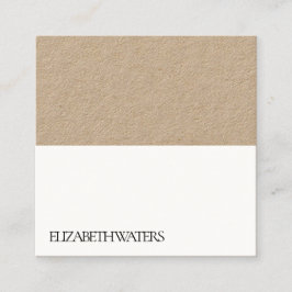 名刺：黒+白 スクエア名刺