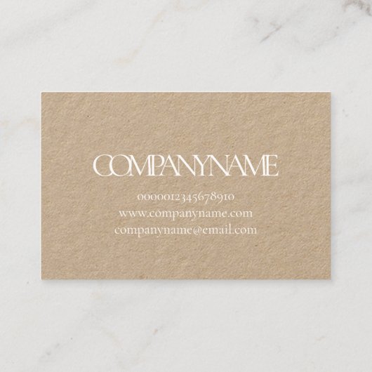 名刺:黒+白 名刺 (裏面)