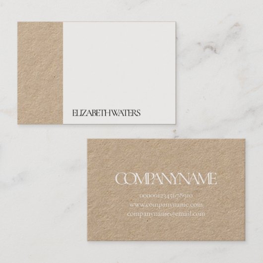 名刺:黒+白 名刺 (正面/裏面)