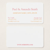 名刺 – 2名 (正面&裏面)