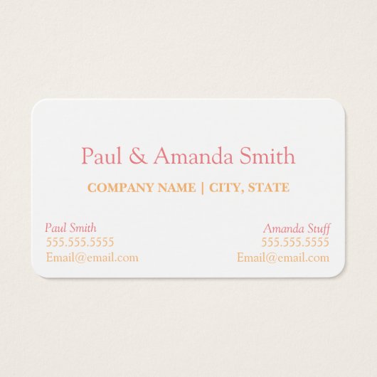 名刺 – 2名 (正面)