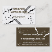 名刺- ATV 4 Wheeler Adventures Mud Tire 名刺 (正面/裏面)
