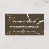 名刺- ATV 4 Wheeler Adventures Mud Tire 名刺 (裏面)