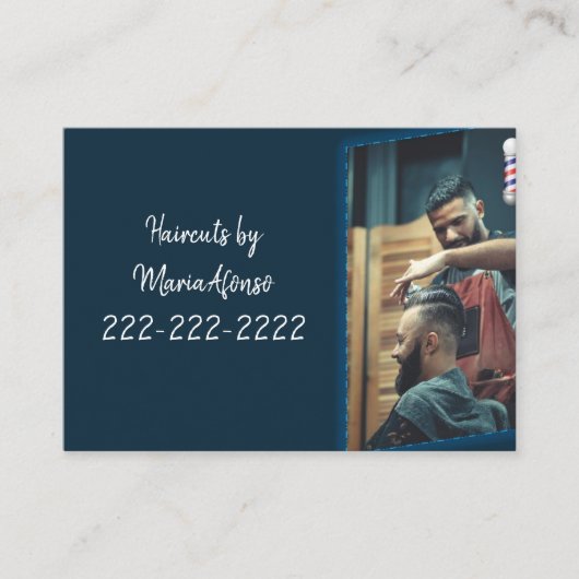 名刺、Barbershop名刺 名刺 (正面)