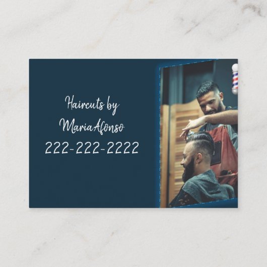 名刺、Barbershop名刺 名刺 (裏面)