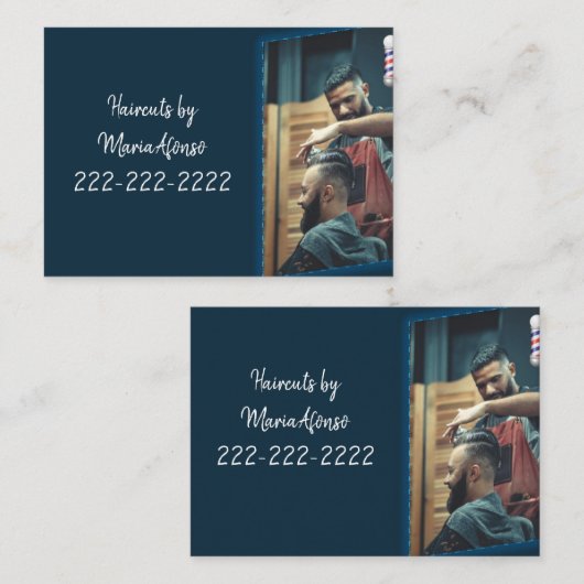 名刺、Barbershop名刺 名刺 (正面/裏面)