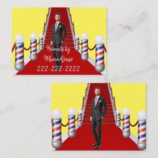 名刺、Barbershop名刺 名刺 (正面/裏面)