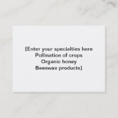 名刺 – Bee Keeper (裏面)