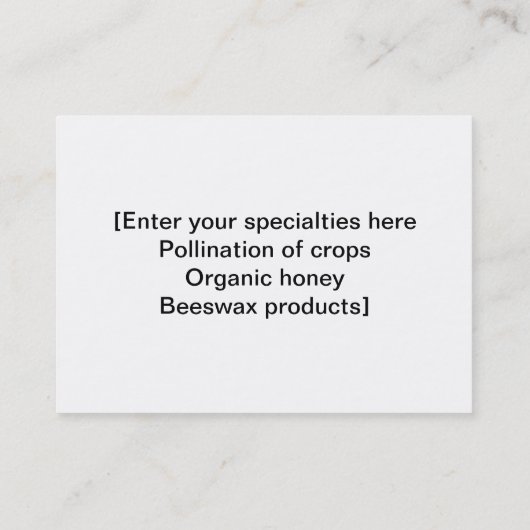 名刺 – Bee Keeper (裏面)