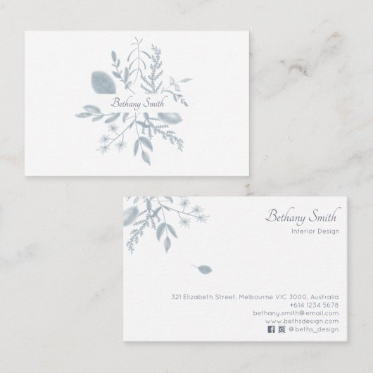 名刺| Botanica 名刺 (正面/裏面)