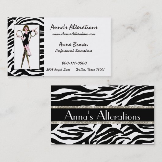 名刺「Diva of Seamstress」 名刺 (正面/裏面)