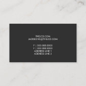 名刺| Flored Duo Black 名刺 (裏面)