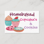 名刺 – Homebaked Cupcake's & Cookie (正面)