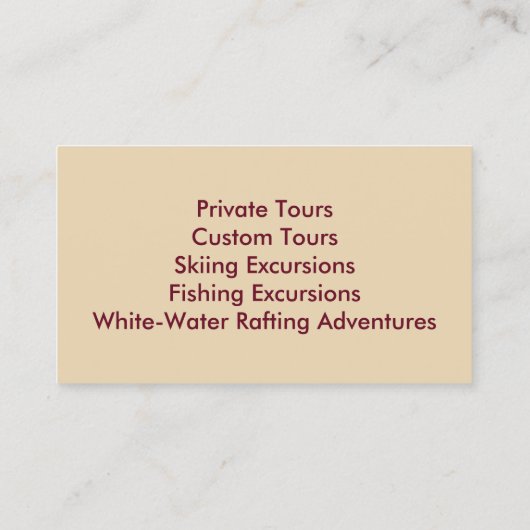 名刺 – IDAHO (裏面)