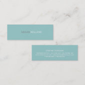 名刺| iiトーン-青 スキニー名刺 (正面/裏面)