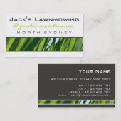 名刺> lawnmowing [ライム: 木炭] 名刺 (正面/裏面)