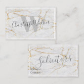 名刺 – Mableテクスチャ金ゴールド静脈 (正面/裏面)