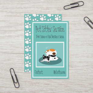 名刺 – Pet Sister Service Paw Prints