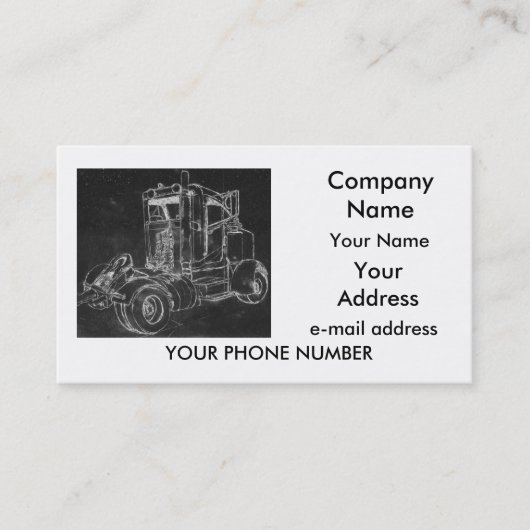 名刺、"Peterbilt 2" 名刺 (正面)