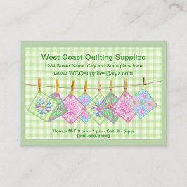 名刺- QultingのClotheslineは個人化なります 名刺