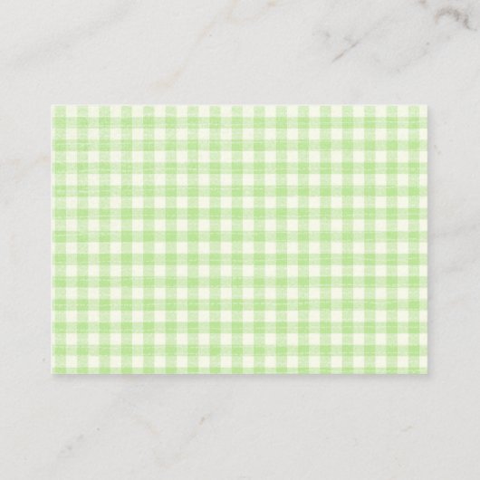 名刺- QultingのClotheslineは個人化なります 名刺 (裏面)