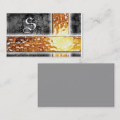 名刺- Sのモノグラム 名刺 (正面/裏面)