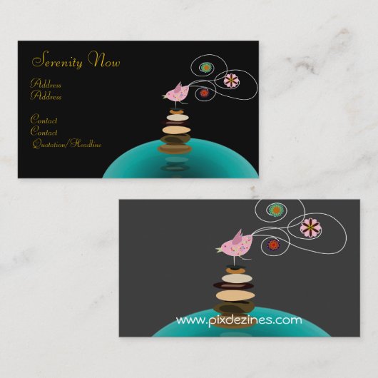 名刺、Serenity Now 名刺 (正面/裏面)