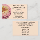 名刺 – Sherbet《植物》百日草 (正面/裏面)