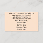 名刺 – Sherbet《植物》百日草 (裏面)