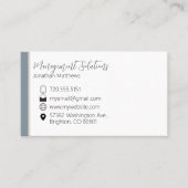 名刺 – Steel Blue (正面)