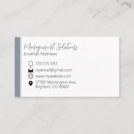 名刺 – Steel Blue