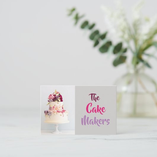 名刺 - The Cake Makers Design2 (スタンド正面)